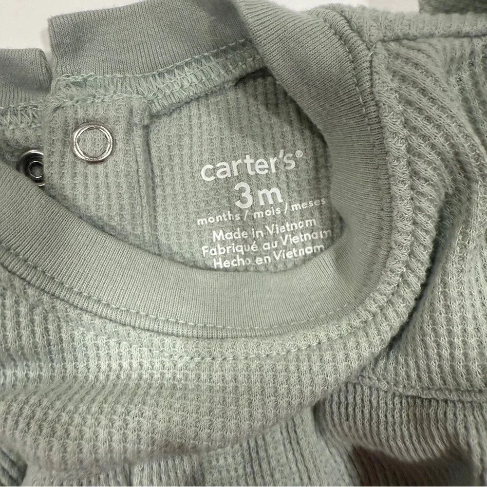 Carter’s one piece Long Sleeve Rompers Set of two- 0-3months